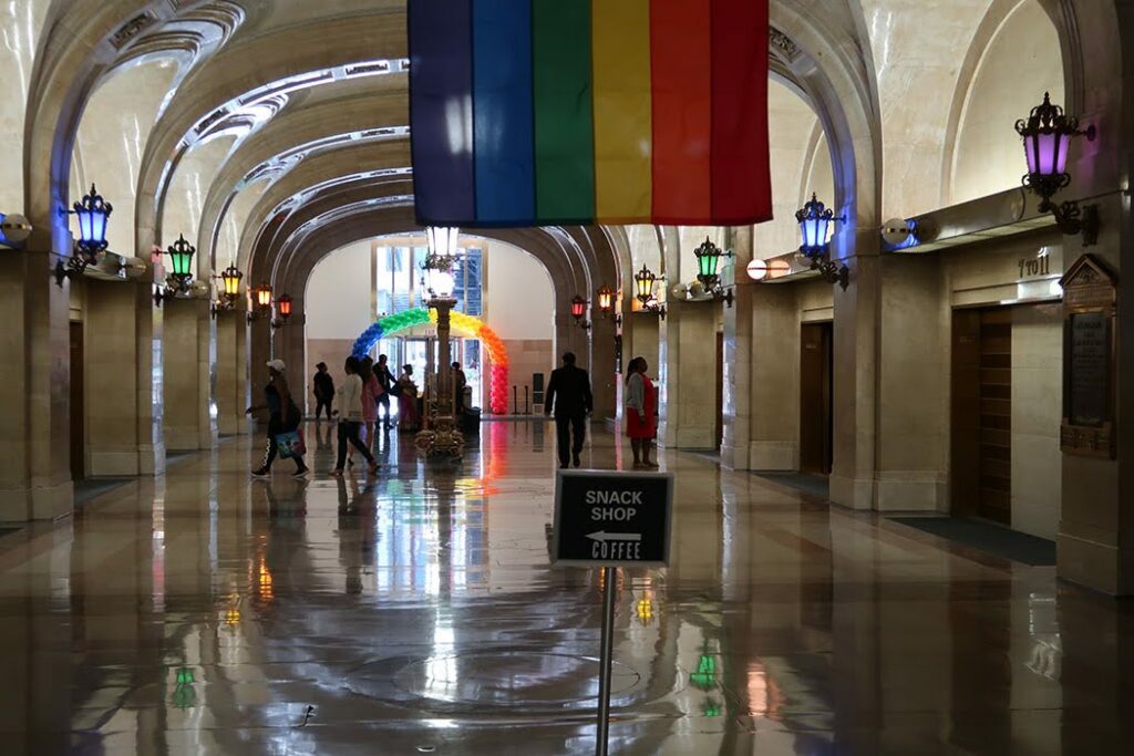 Chicago's
City Hall celebrates Pride Month